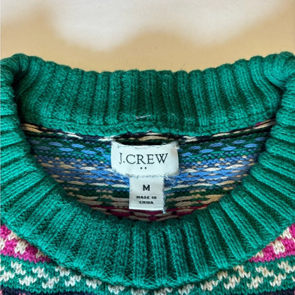 J. Crew Multicolor Fair Isle Sweater - Picture 2 of 4